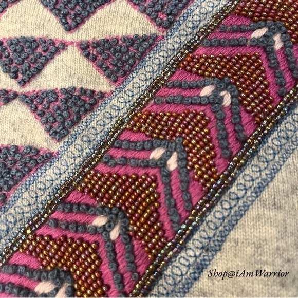 J.Crew Collection hand embroidered/beaded crewneck sweater *shop@iamwarrior - Picture 11 of 14